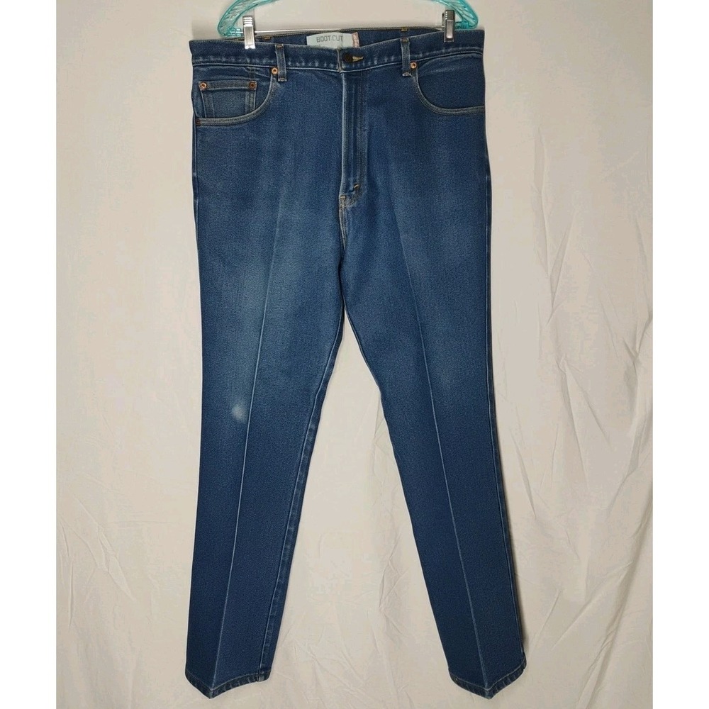 Levis 517 Mens 40x30 (37x31) Dry‎ Cleaned Denim Boot Cut Blue Jeans
